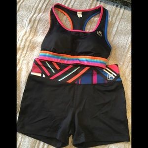 FILA workout sport top and Shorts